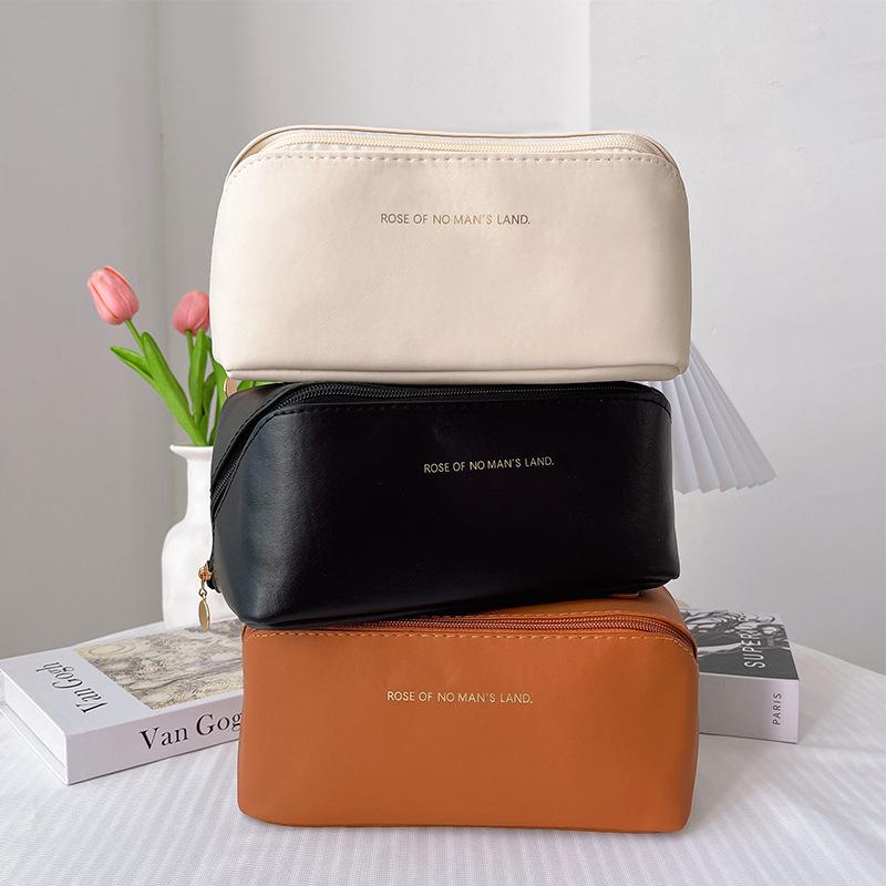 Neue Akkordeon-Kosmetiktasche mit großer Kapazität - Tragbare PU-Waschtasche für Reisen