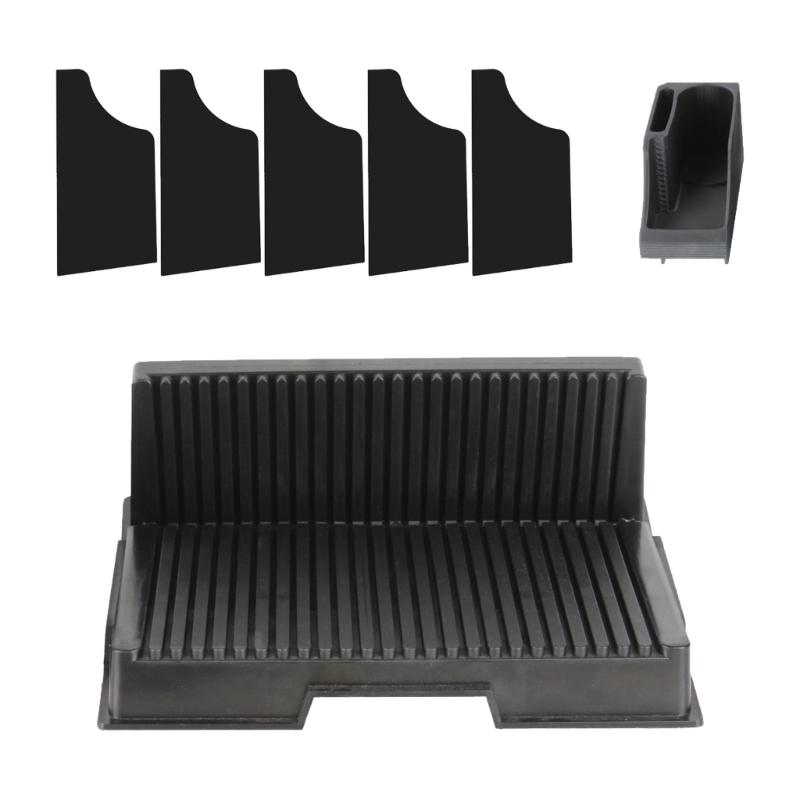 

Double Zone PEI Sheet Storage Rack With Detachable Tool Box And Adjustable Acrylic Partitions For 3D Printing Work Place 1