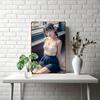 Retro Anime Girl Metal Sign , Chibi Wall Art Decor for Home Room Garage Cafe, Unique Gift for Anime Lovers