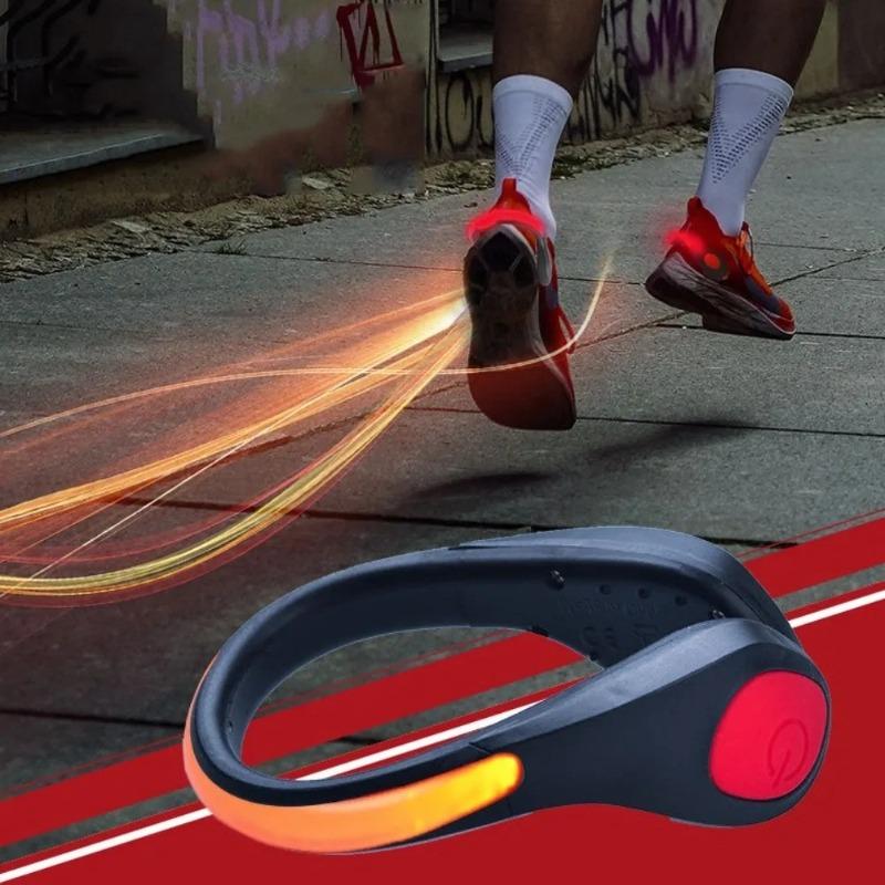 LED Luminous Shoe Clip Light Outdoor Running Cycling Bicycle RGB Novelty Lighting Safety Night Warn Lamp Glowing
