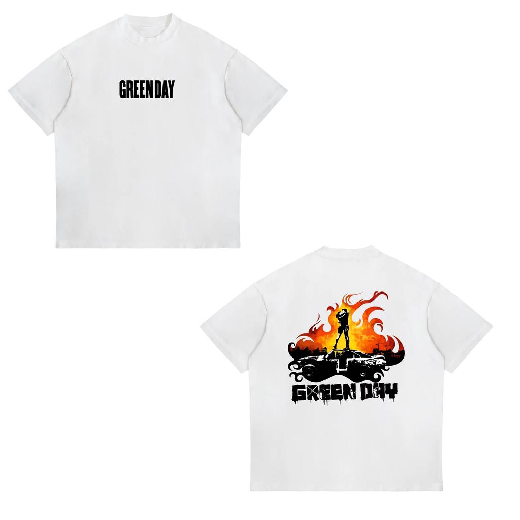 Punk Rock Band Green Day Dookie Graphic T Shirts Unisex Women Gothic Vintage Short Sleeve Tshirt Fashion Casual Oversized Tshirts