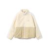 adidas Originální klasická fleecová bunda s límcem stojáčkem a kapsou klokankou Unisex bundy Off-White HY1378