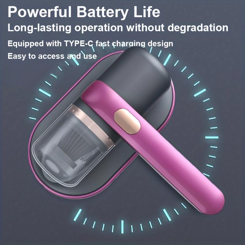 Wireless Bed Vacuum Cleaner with Powerful Suction Low Noise UV Light & Washable HEPA Filter