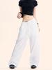 Yongfang Drawstring American Loose Straight-Leg Floor-Length Pants