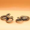 Snake Keychain Pendant Keychain Charm Desktop Sculpture, Feng Shui Brass Snake Statue Desktop Ornament Pure Copper Miniatures