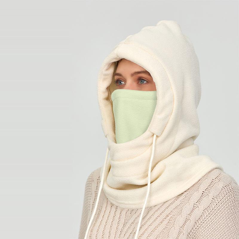 Winter Cycling Warm Hat & Windproof Neck Protector for Men and Women - Thickened Velvet Ski Mask