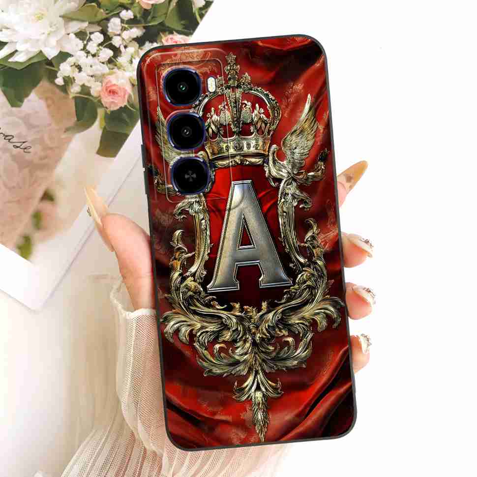 For Itel City 100 Case Crown Letter Soft Silicone Phone Back Cover For ITEL City 100 City100 4G 2025 ShockProof Case Bags  6.75"