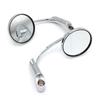 Adjustable Bar End Motorcycle Rearview Side Mirror Motorcycle Modification Parts Universal Fitting for 10mm Handlebars