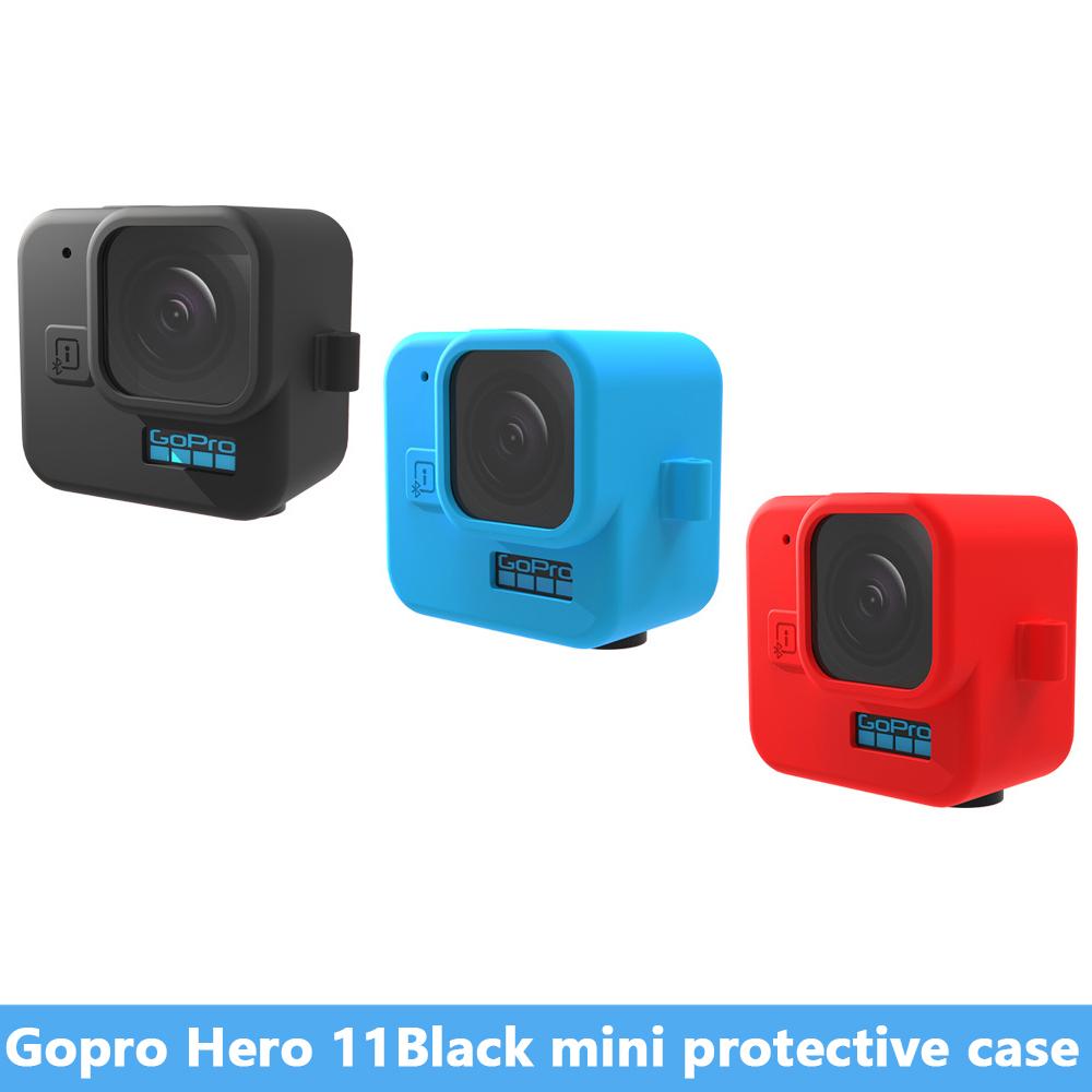 

Подходит для Gopro Hero 11Черный мини-силиконовый защитный чехол, устойчивый к падению, защитный чехол, аксессуары для спортивной камеры красный