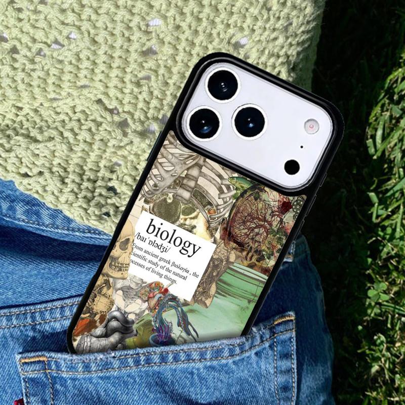 Biology and Chemistry soft Phone Case Cover for IPhone 11 12 13 14 15 16e 17 Pro Max Coque for IPhone 17 Air
