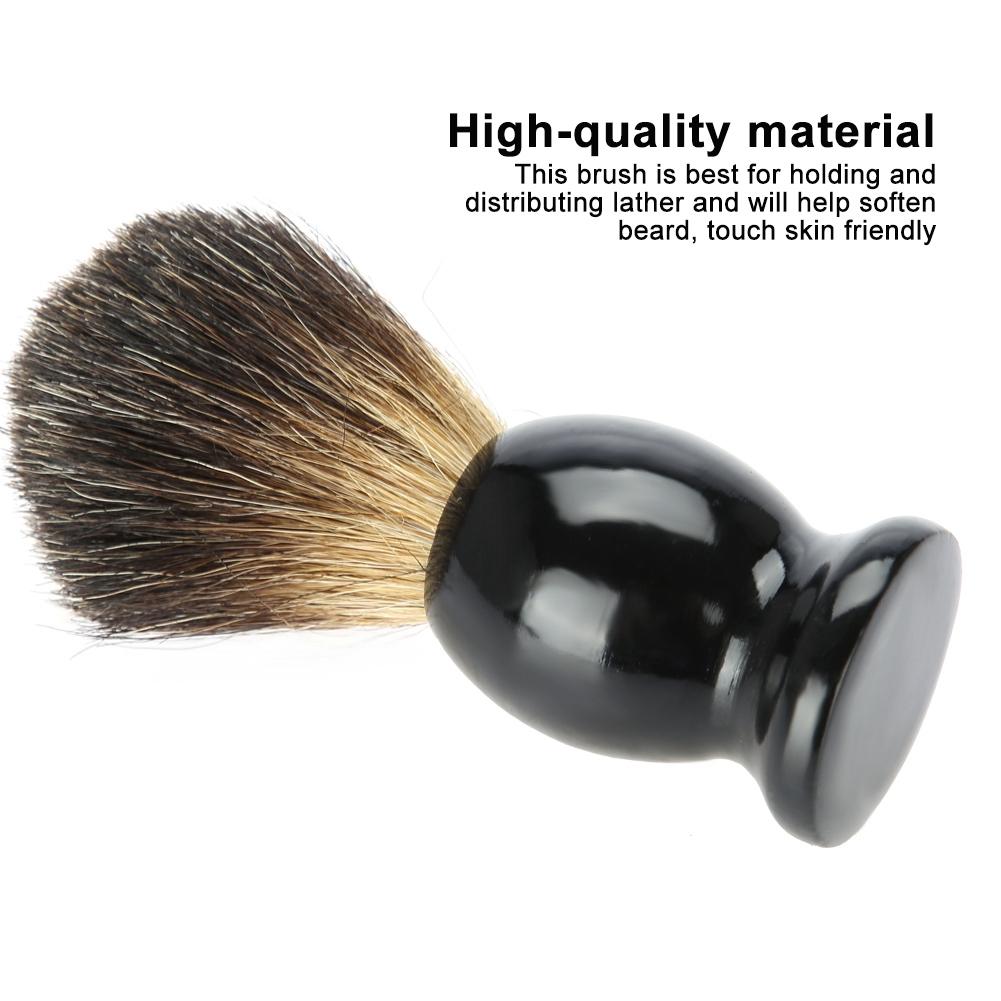 Portable Men Wood Handle Beard Shaving Brush Barber Salon Tool