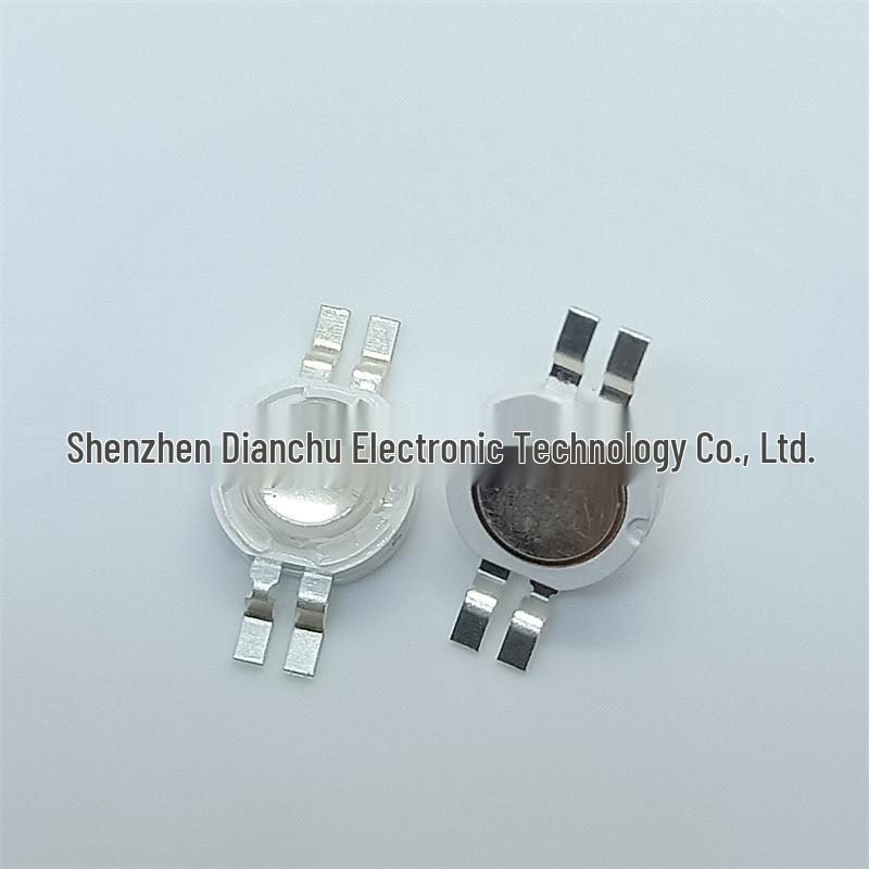 3W High-Power Dual Color Blue/White LED Lamp Beads with Copper Bracket