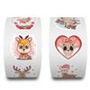 500-Piece Christmas Reindeer Cartoon Stickers for Kids' DIY Projects, Skateboards, Suitcases, and Diaries