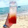 1Pc Juice Box Reusable 500/1000ML Outdoor Sports Water Bottle Transparent Milk Creative PS Portable Travel And Camping