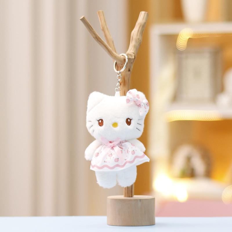 Plush Cat Cute Toy Keychain Cartoon Bag Pendant Kids Gift Birthday