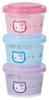 Skater Storage Set of for Side Made in Sanrio Hello Kitty Containers, 3, 240ml, Dishes, Japan, Kaohana, SIJ3-A