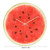 Relógio de Parede Redondo com Padrão de Melancia em Acrílico para Escritório Casa Sala Decoração de Exibição de Hora