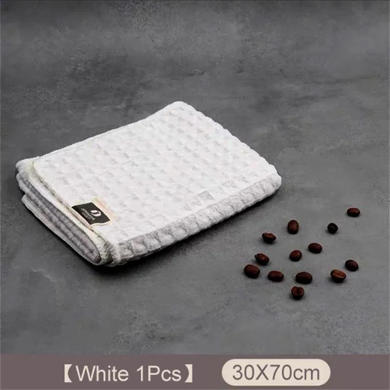 Waffle Towel Coffee Machine Cleaning Towel Kitchen Home Multifunction Super Absorbent Microfiber Towels Coffee Machine Supplies