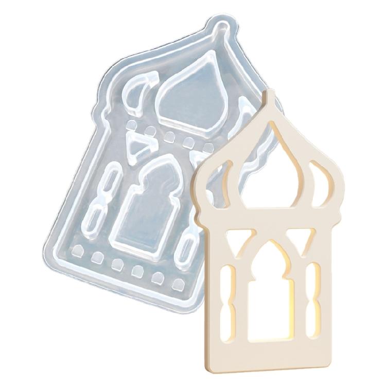 Light House Moon Shape Silicone Candle Stand Molds for Epoxy Resin Candle Holder Tealight Holder Gypsum Decoration