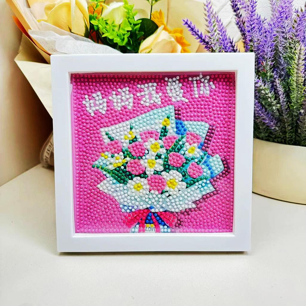 Free Shipping/Cartoon Diamond Painting Children'S Gift Handmade Cross Stitch Framed Diy Bedroom Sticker