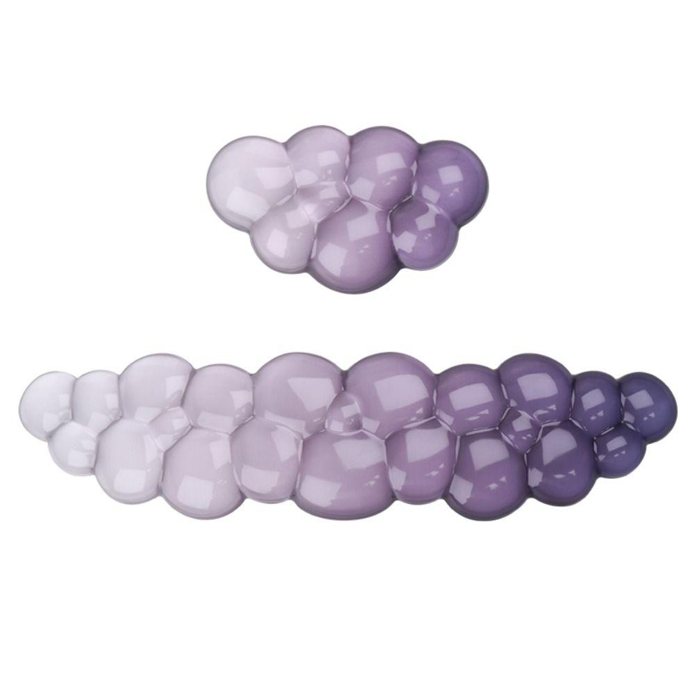 Cloud Shape Keyboard Wrist Rest Transparent Wrist Pad Portable Silicone Wrist Support  Gamer