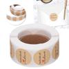 Round Shape Round Label Stickers Kraft Material Seal Labels Kraft Paper Stickers  Envelope Sealing
