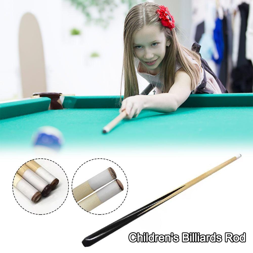 Small Children Kids Billiard Rod Wooden Short Pool Cue  For Girls Boys Beginners