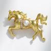 Bo Xin Yun Freshwater Pearl Horse Brooch: Elegant Accessory & Unique Birthday Gift