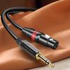 6.35mm trs male to xlr female, 5m