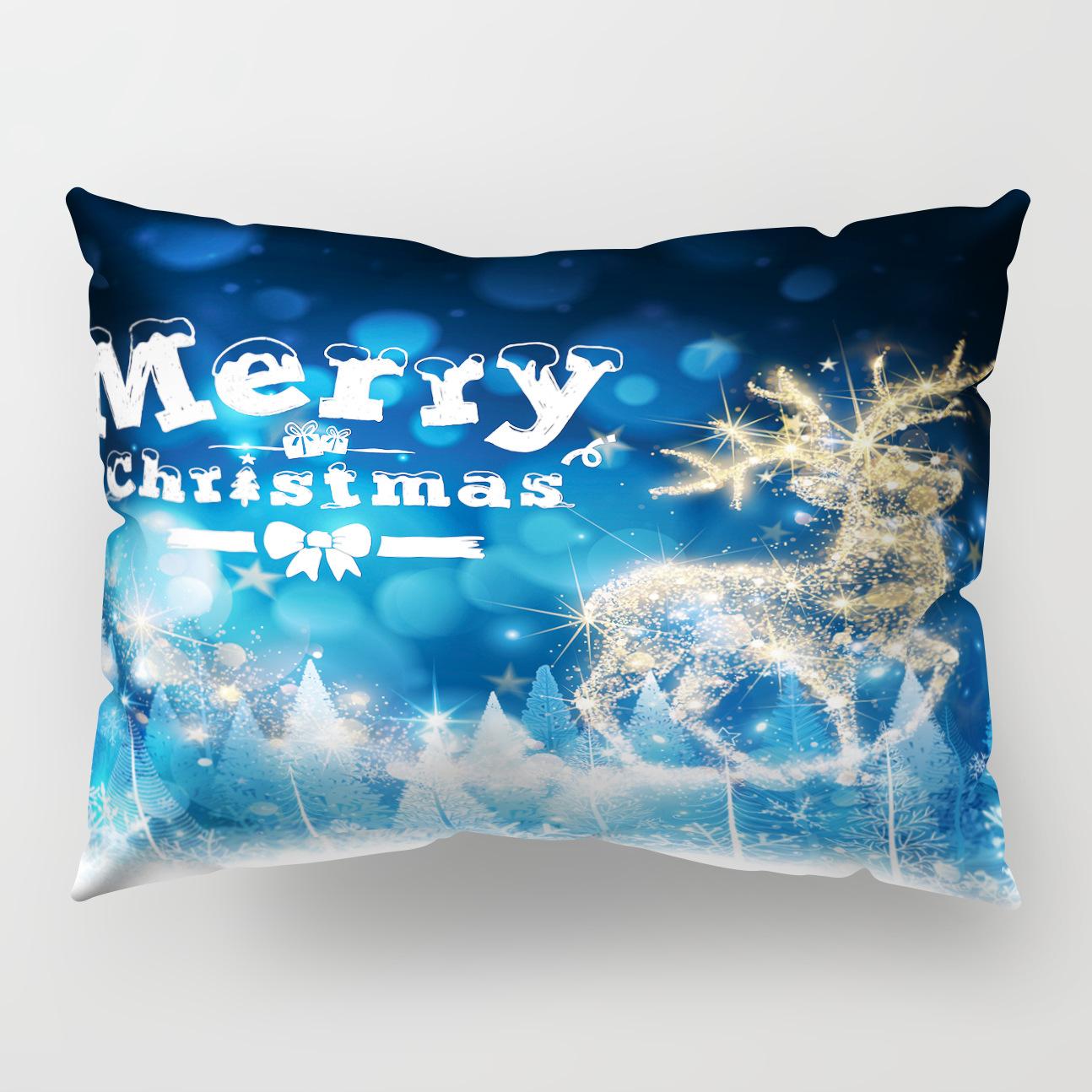 

Christmas Gift New Year Gift Polyester Pillow Car Cushion Home Backrest Long Pillow Pillow Cover Premium Durable 50 * 30Cm without pillow core