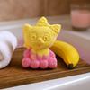 Bath Bomb Foaming Cat Shaped Banana Scented 80g