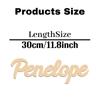 1pc NEW Penelope example Customized Letter Laser-Cut Sign Wooden Plaque Wooden Decor Handcrafted with Elegant Cursive Lettering