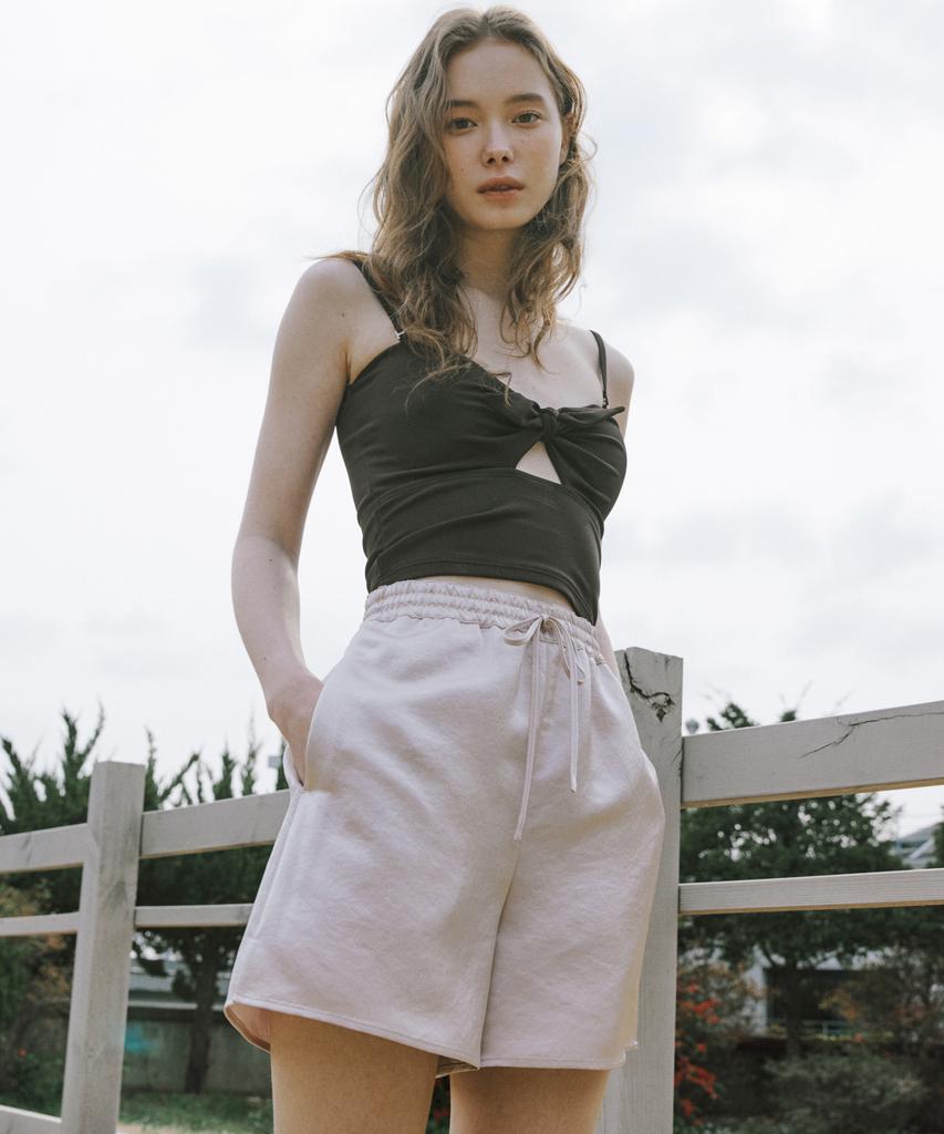 OCTETTE Loose Satin Shorts_2Color