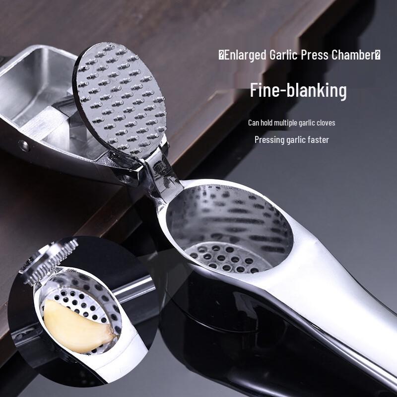 Portable Manual Garlic Press & Shredder