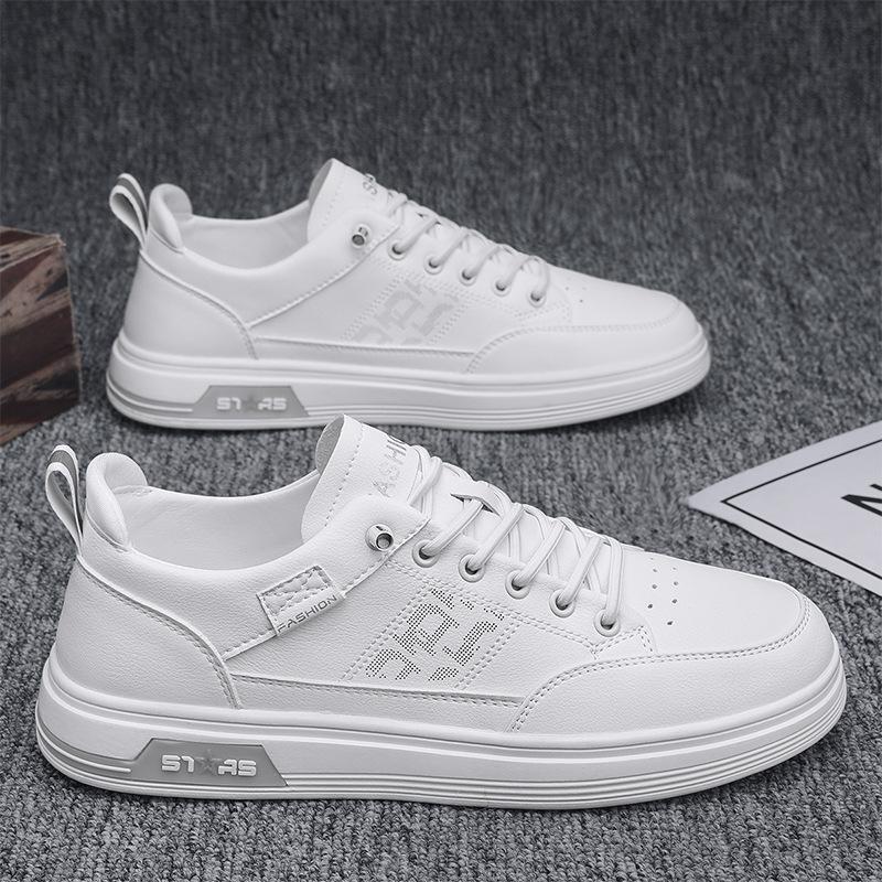 Men's shoes 2025 new spring breathable little white shoes Korean version trendy versatile one-pedal sports and leisure soft-soled trendy shoes