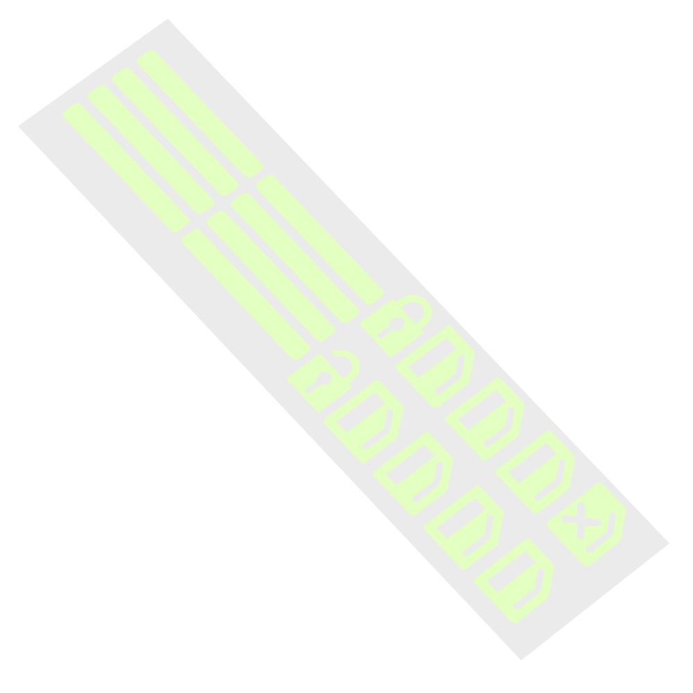 Car Window Button Luminous Sticker for Mitsubishi Outlander 3 ASX Lancer Lancer 10 L200 Pajero Sport