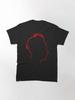 Depeche Mode Martin Gore Profile White Outline Black Background Classic T-Shirt