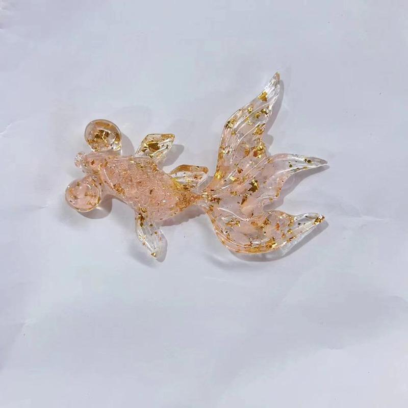 Creative Artificial Fish Turtle Dolphin Jewelry Beautiful Koi Fish Turtle Dolphin Natural Crystal Fish Table Car Home Decoration Gift for Friends