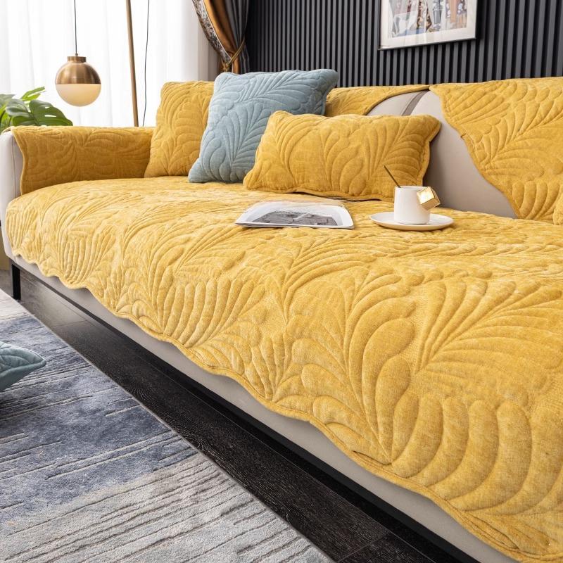 Chenille Sofa Cushion Four Seasons Universal Cover Cloth Non-Slip Advanced Sofa Cover All-Inclusive Universal Light Luxury