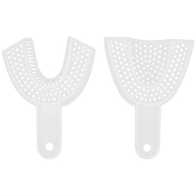 Vassoio per Impronte Dentali Monouso in Plastica Portatile Fornitura Materiali per la Cura Orale DentaleS