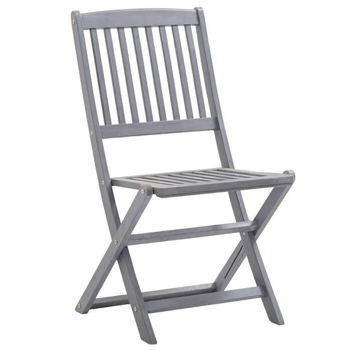 Maison Exclusive - Chaises pliables d'extérieur lot de 8 et coussins Bois d'acacia