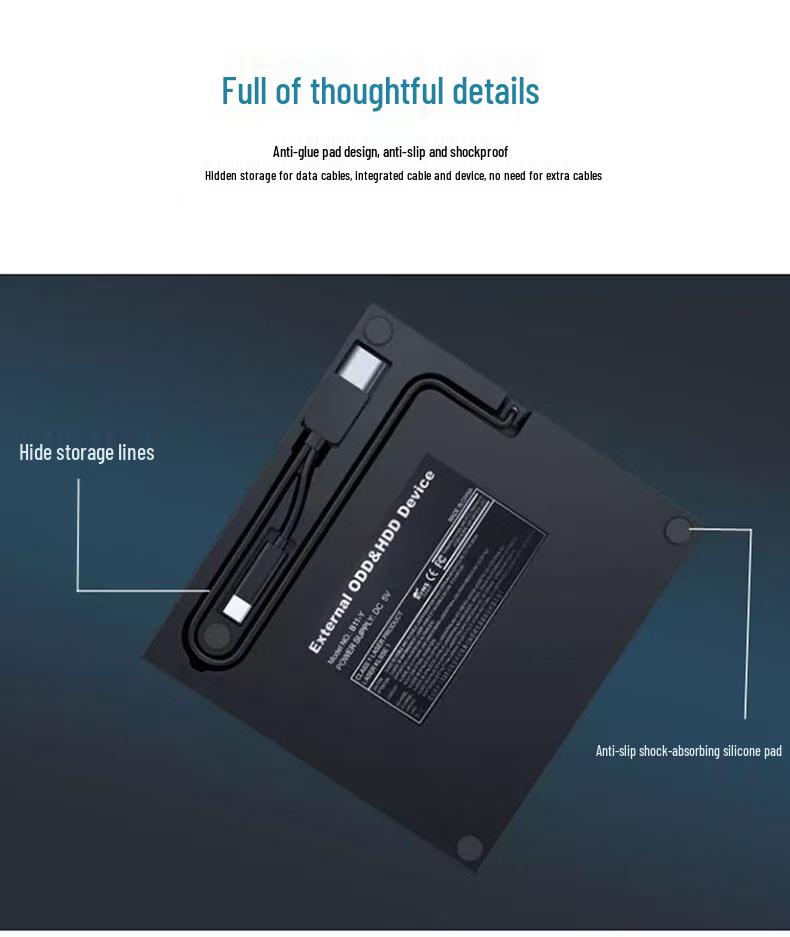 Portable External Blu-ray Burner Optical Drive