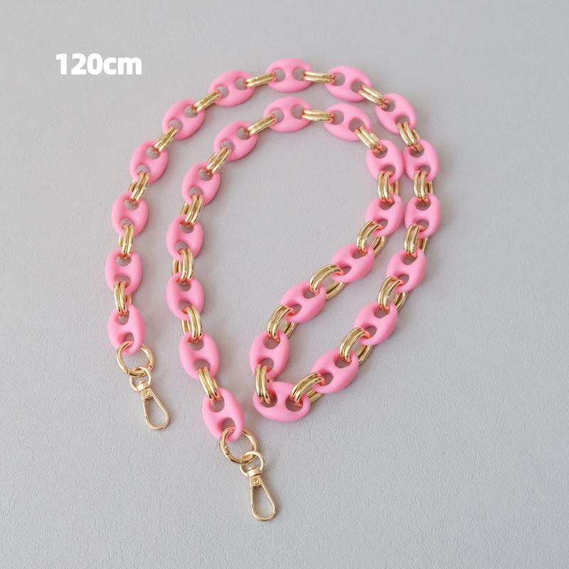New Fashion Woman Bag Accessory Detachable Candy Matte Acrylic Chain Cute Acrylic Luxury Strap Women Bag Shoulder Handle Chain