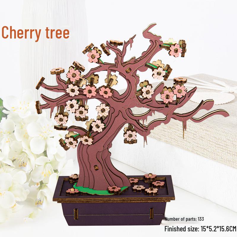 3D Wooden Puzzle Model Kit for Kids and Adults - Educational Brain Toy and Gift