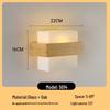 Nordic Solid Wood Wall Lamp - Modern Bedroom, Living Room, Hallway, Staircase, Balcony, Corridor Light Fixture.