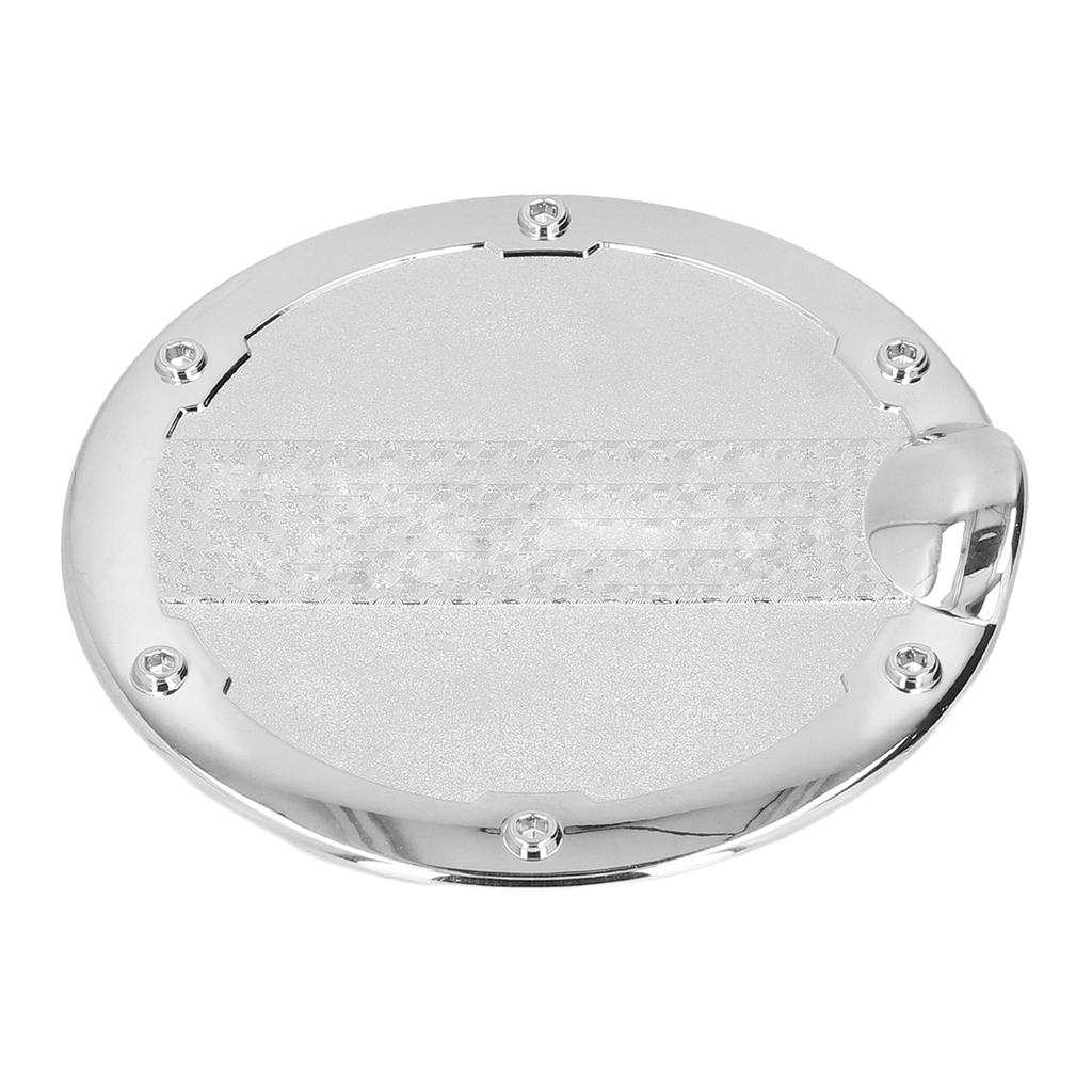 Electroplated Fuel Door Gas Oil Filler Cover Trim Replacement for 2016 2017