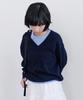 Leuba All-Day Cotton V-Neck Knit - Darknight Navy