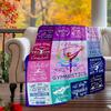 Gymnastics Customize Your Name Outdoor Blanket Used For Chair Office Sofa Bed Camping Soft And Warm Giving Friends And Relatives Birthday Graduation