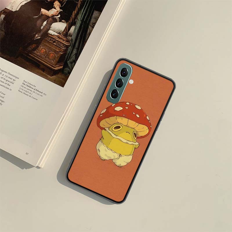 Cottagecore Frog Aesthetic Phone Case for Samsung A54 A14 A24 A34 A17 A37 A57 A55 A35 A25 A15 A07 A05S A04S A12 A22 A32 A52S A72