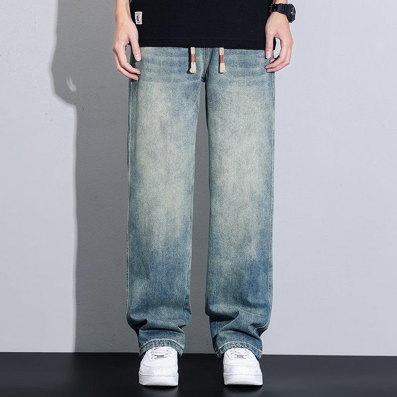 

Новые весенне-летние широкие брюки в стиле хай-стрит, свободные брюки прямого кроя, повседневные универсальные брюки 3XL